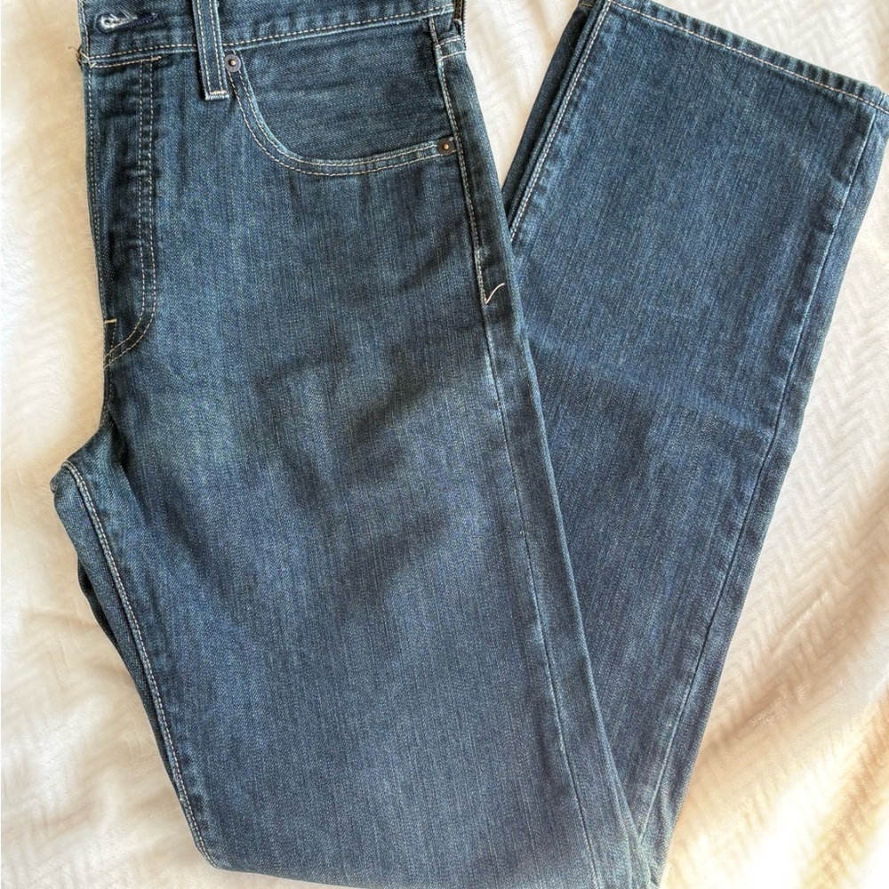Levi's Dark Blue Straight Jeans